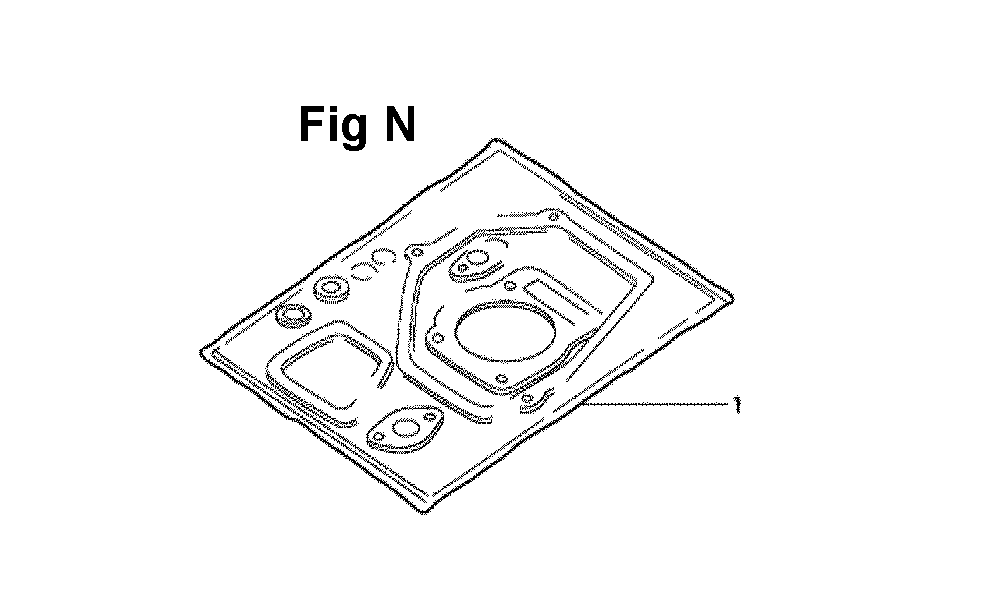 Fig-11 Diagram and Parts List for GXV270 Type DN Honda Engine
