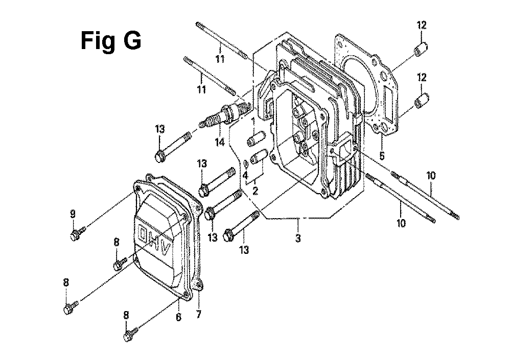 Fig-1 Diagram and Parts List for GXV160UH2 Type N1 Honda Engine