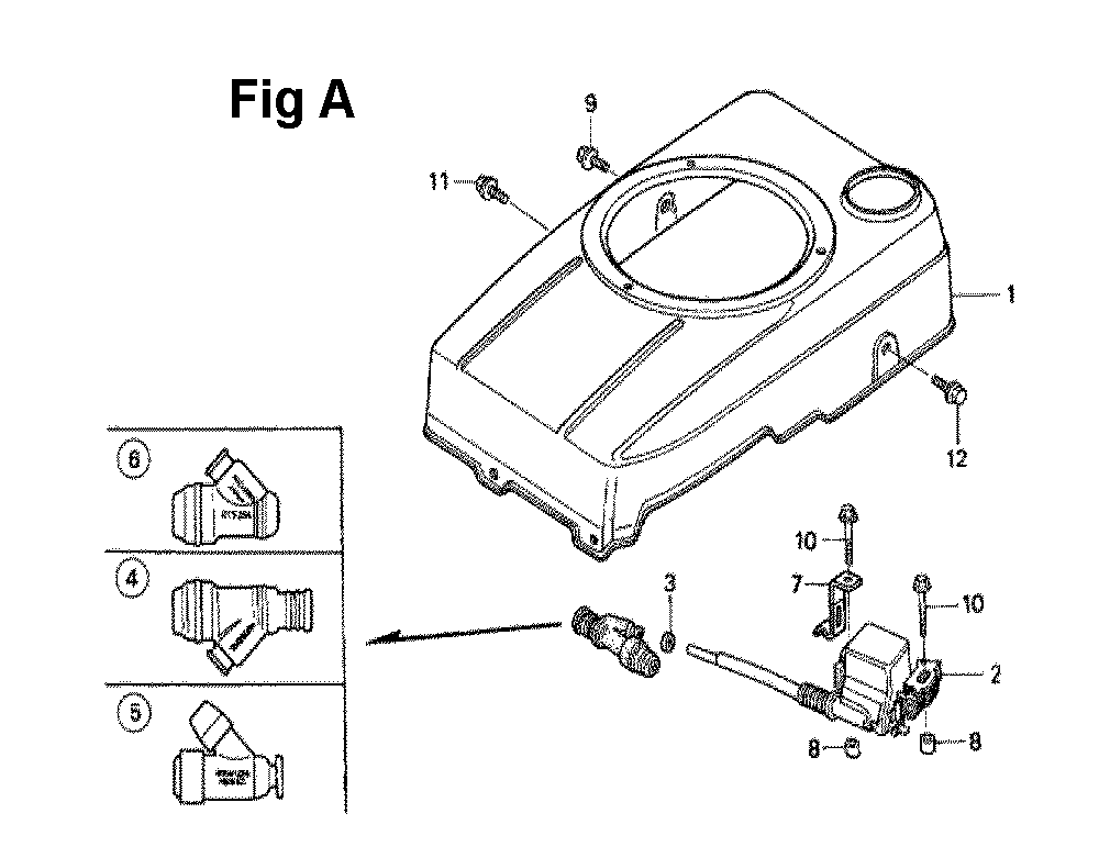 Fig-3 Diagram and Parts List for GXV120 Type N2C1 Honda Engine