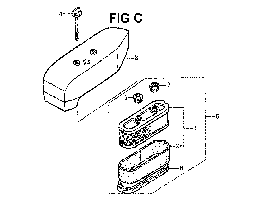 Fig-5 Diagram and Parts List for GXV160K1 Type SFSK Honda Engine