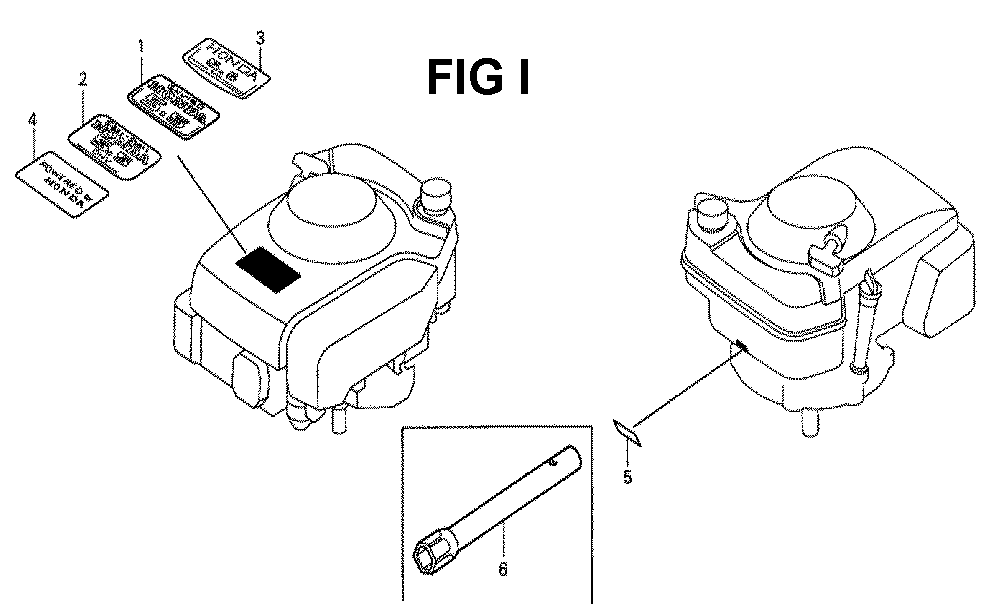 Fig-7 Diagram and Parts List for GXV160K1 Type SFLA Honda Engine