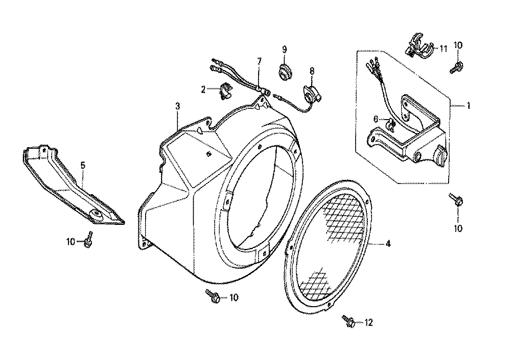 Fig-0 Diagram and Parts List for GX240 Type LKS Honda Engine