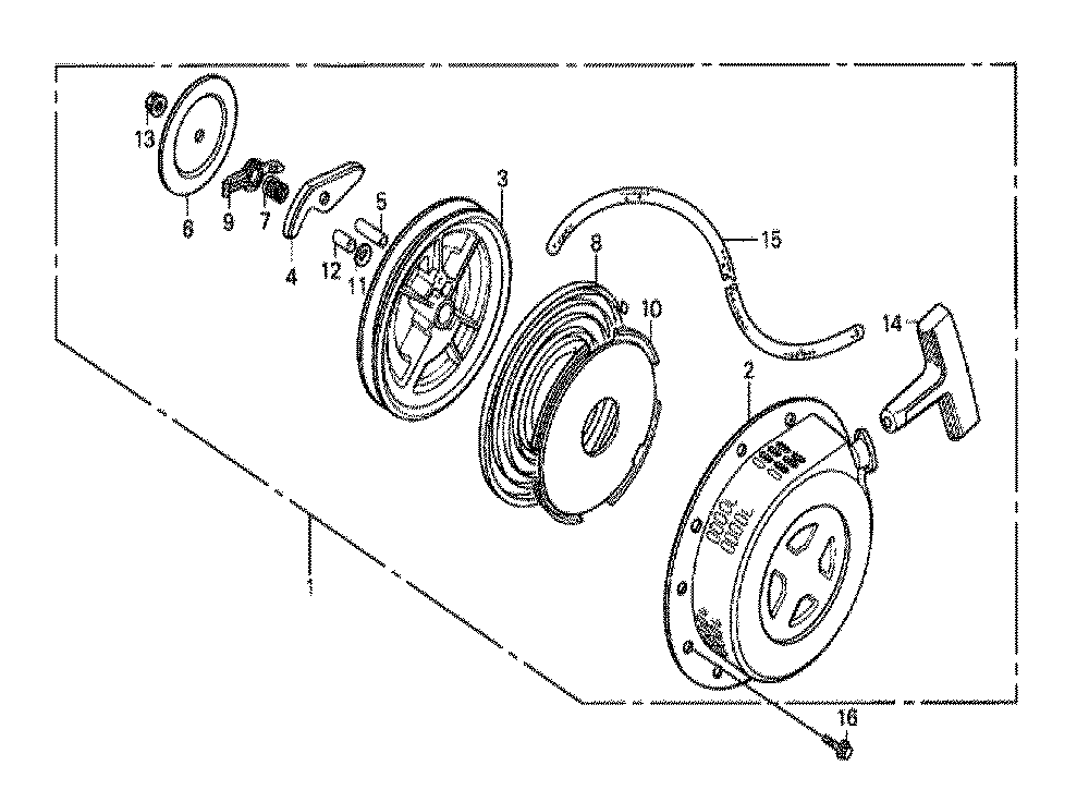 Fig-0 Diagram and Parts List for GX160H1 Type VS3 Honda Engine