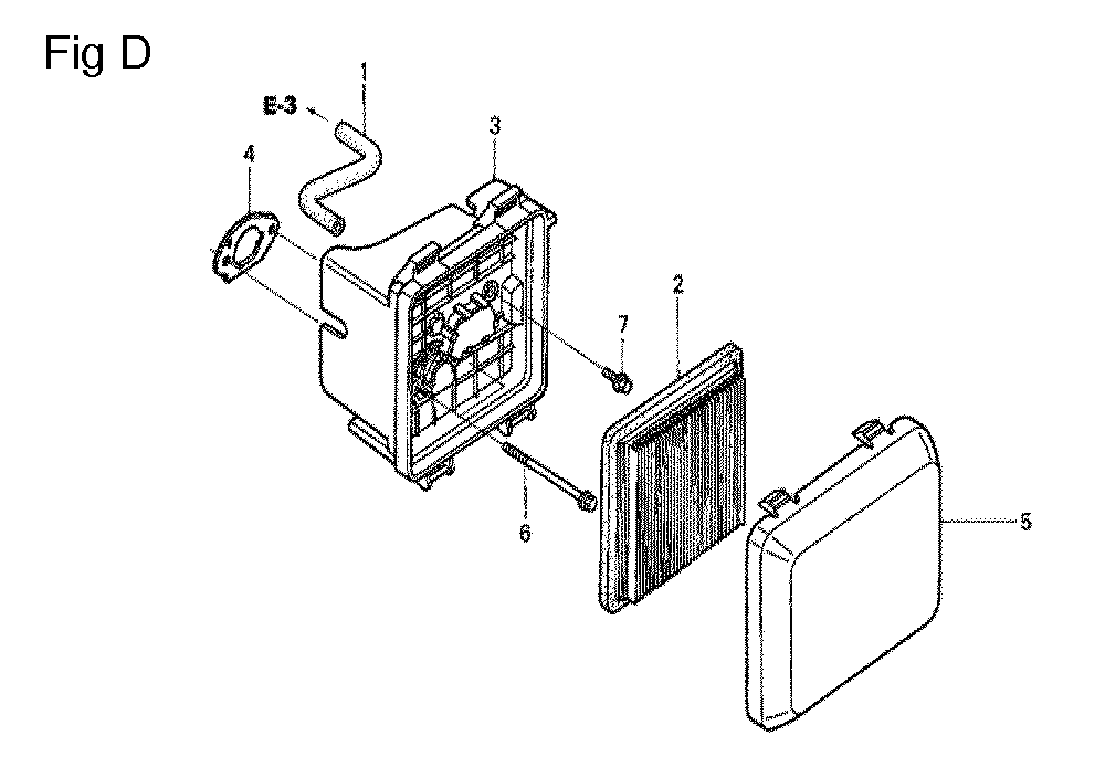 Fig-4 Diagram and Parts List for GCV190A Type R1A Honda Engine