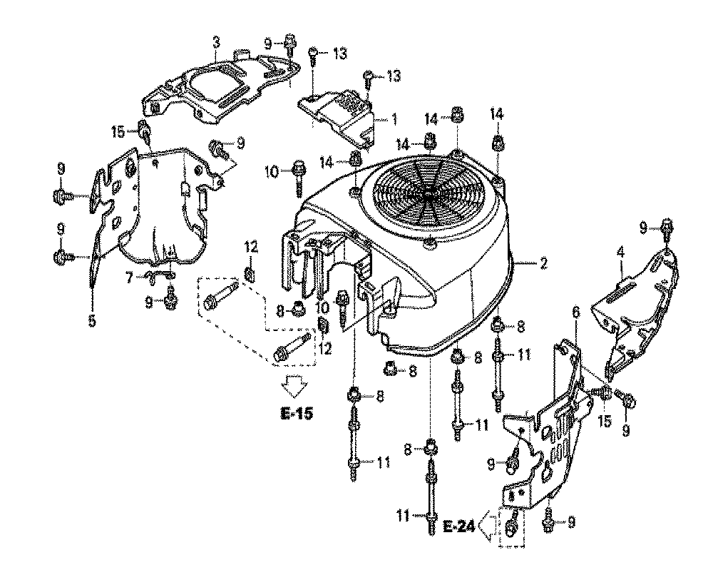 Fig-0 Diagram and Parts List for GXV671 Type TAF4A Honda Engine