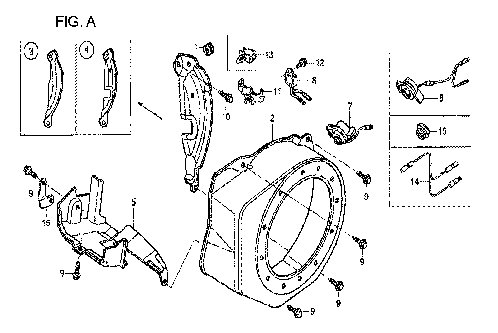 Fig-1 Diagram and Parts List for GX120T1 Type QX26 Honda Engine