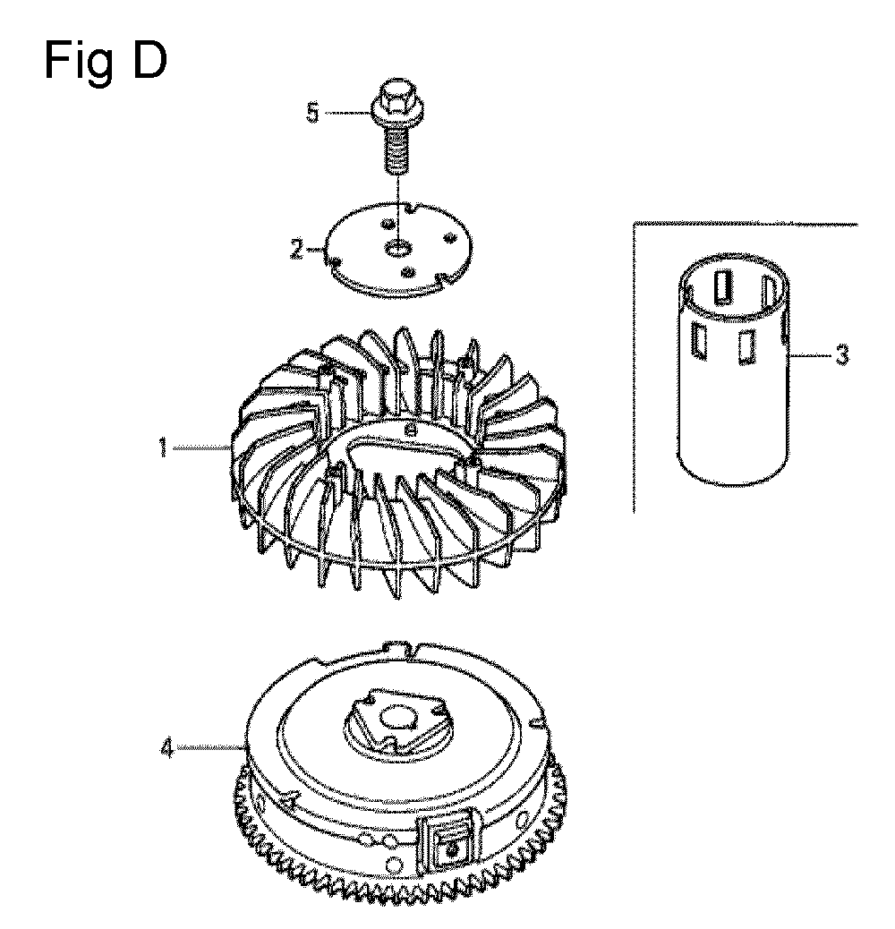 Fig-4 Diagram and Parts List for GCV530 Type QEA Honda Engine