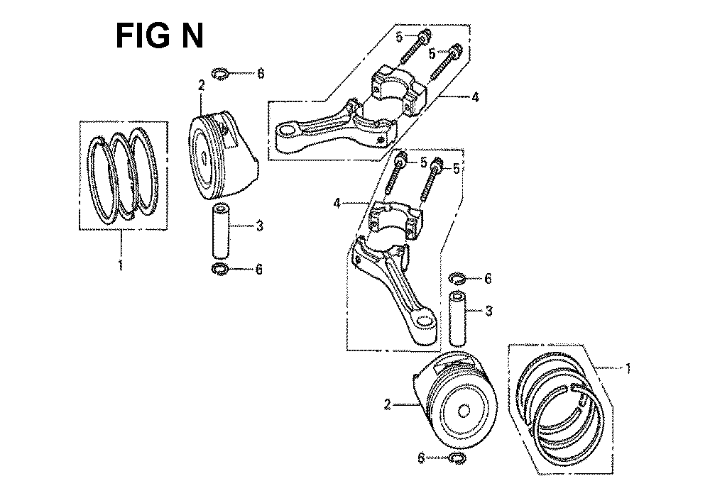 Fig-9 Diagram and Parts List for GXV530 Type JXA3A Honda Engine