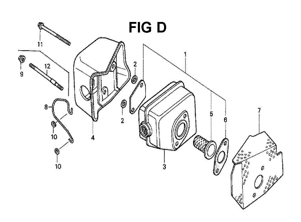 Fig-6 Diagram and Parts List for GXV140 Type N21 Honda Engine