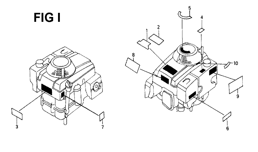 Fig-1 Diagram and Parts List for GXV340K1 Type DX3 Honda Engine