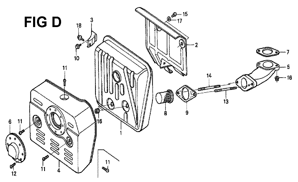 Fig-9 Diagram and Parts List for GXV340K2 Type DA Honda Engine