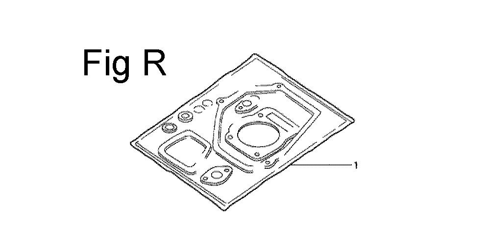 Fig-18 Diagram and Parts List for G100 Type Q Honda Engine