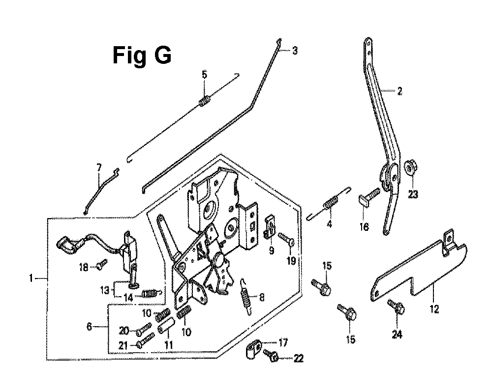 Fig-5 Diagram and Parts List for GXV140 Type MAC Honda Engine