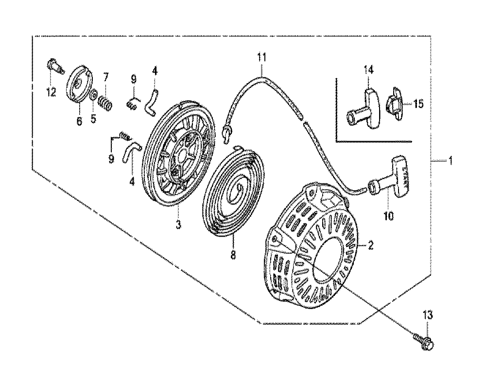 Fig-0 Diagram and Parts List for GX120UT1 Type HX4 Honda Engine