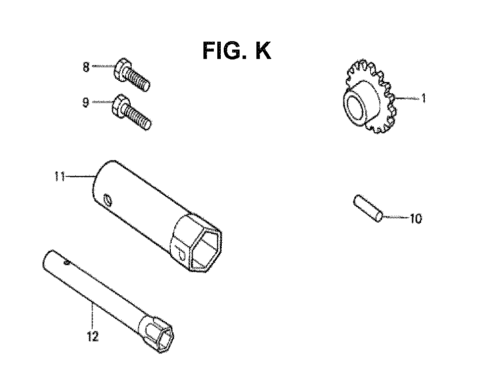 Fig-4 Diagram and Parts List for GXV120 Type SFLY Honda Engine