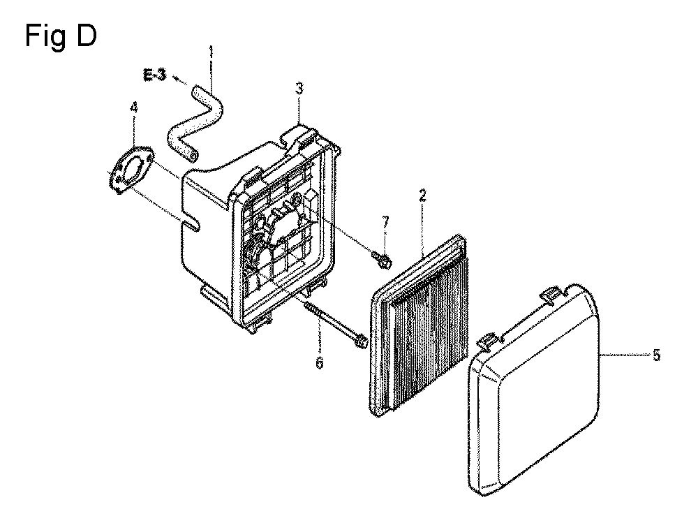 Fig-4 Diagram and Parts List for GCV190A Type S3A Honda Engine