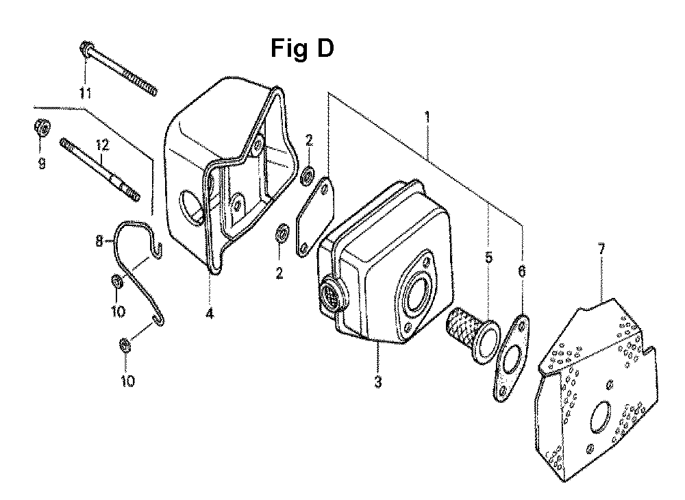 Fig-7 Diagram and Parts List for GXV140 Type N2C Honda Engine