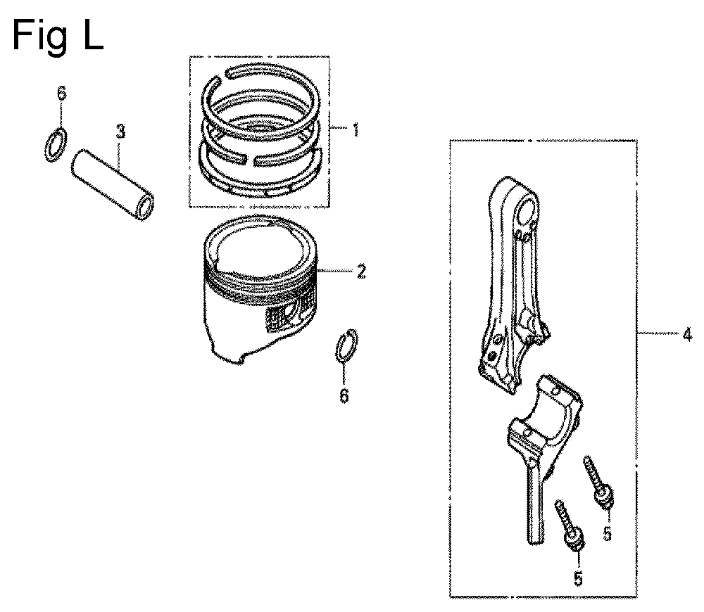 Fig-12 Diagram and Parts List for GC160A Type QHW Honda Engine