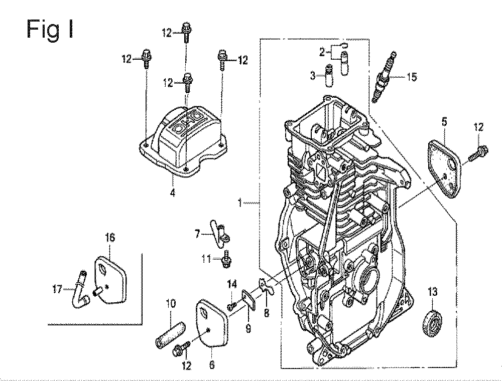 Fig-9 Diagram and Parts List for GX100U Type QE Honda Engine