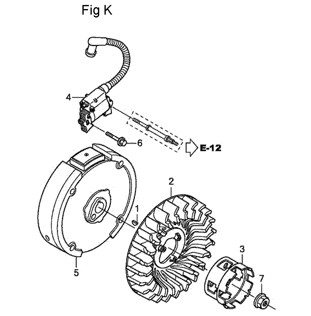 Fig-11 Diagram and Parts List for GS160LA Type QHAF Honda Engine