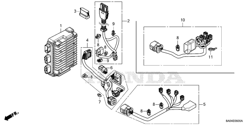 Wire Harness - Pdu Diagram and Parts List for GXE20H (Type S3)(GMABK-1000001-9999999) Honda Engine