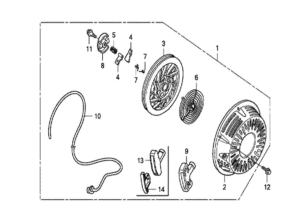 Fig-0 Diagram and Parts List for GX270RT Type VWA2 Honda Engine