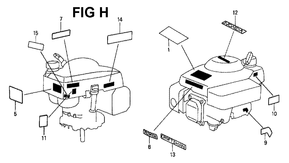 Fig-8 Diagram and Parts List for GXV140 Type N1U Honda Engine