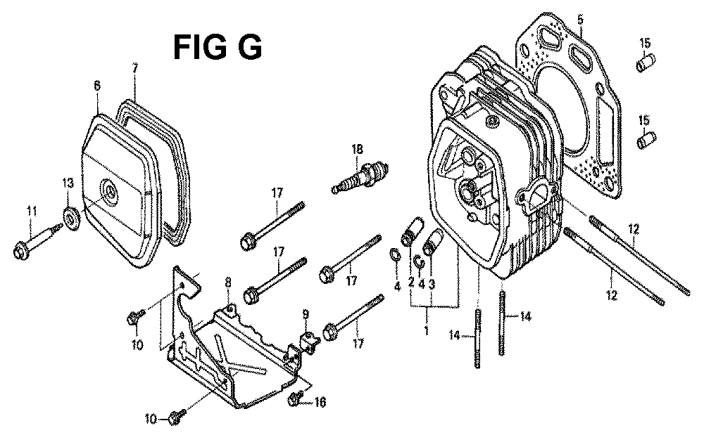 Fig-4 Diagram and Parts List for GXV340K2 Type DNG4 Honda Engine