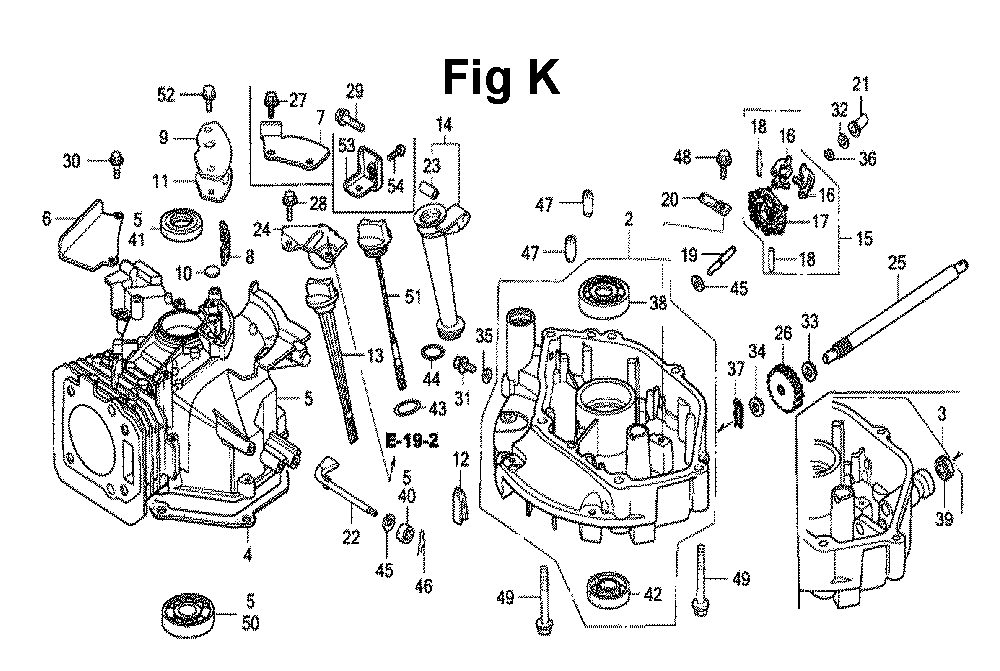 Fig-14 Diagram and Parts List for GXV160 Type N1E2 Honda Engine