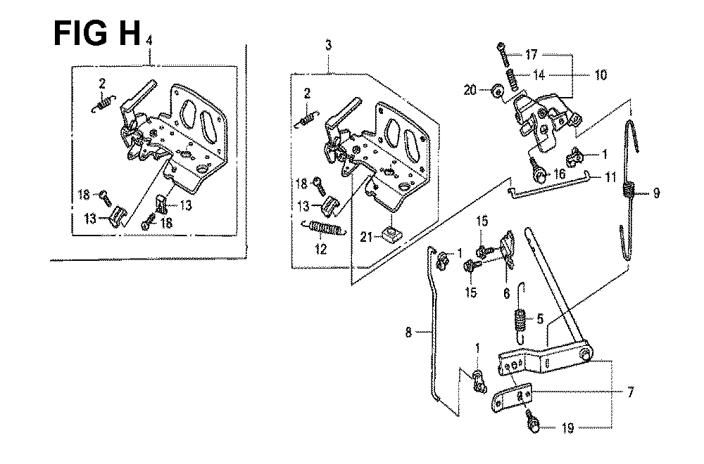 Fig-15 Diagram and Parts List for GXV530 Type SXE3A Honda Engine