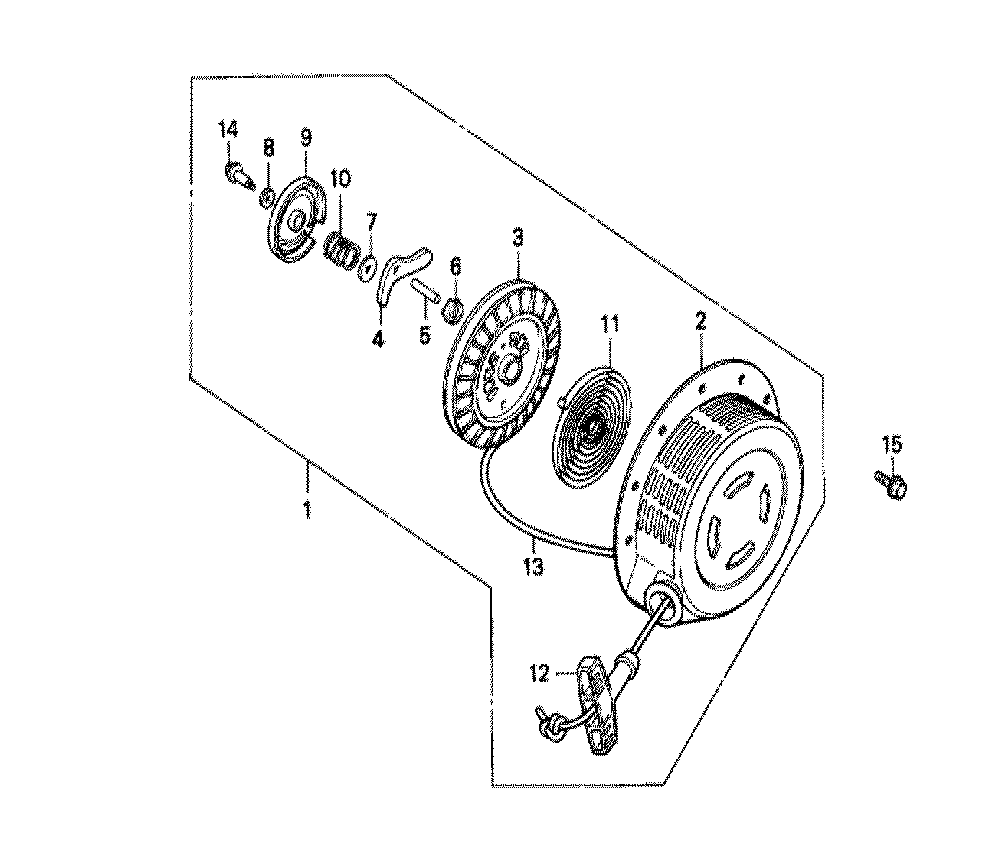 Fig-0 Diagram and Parts List for GX240 Type SH Honda Engine