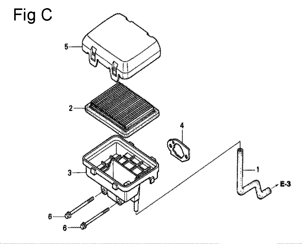 Fig-3 Diagram and Parts List for GC160A Type QHR Honda Engine
