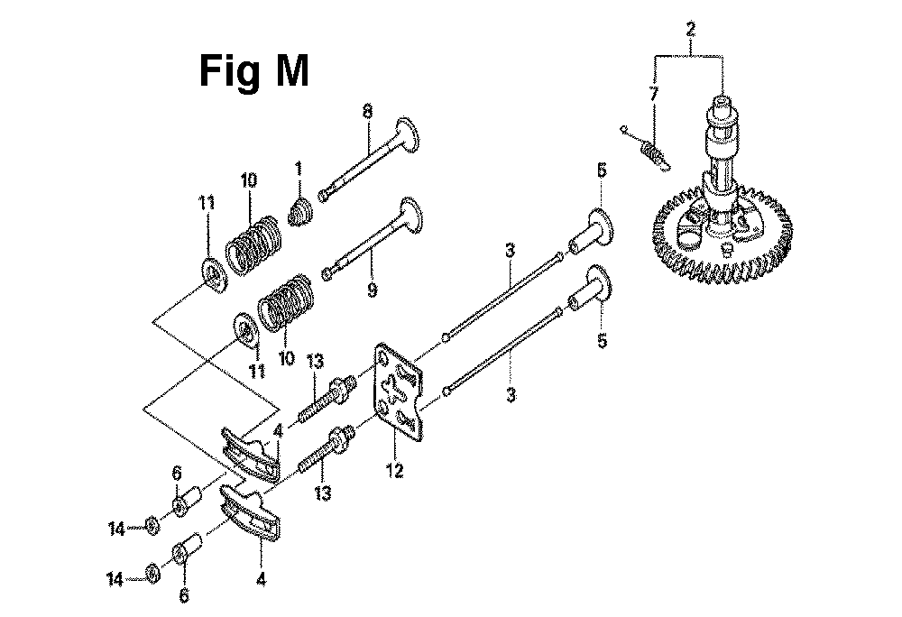 Fig-6 Diagram and Parts List for GXV160UH2 Type N1F1 Honda Engine