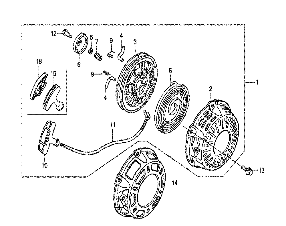 Fig-0 Diagram and Parts List for GX160UT1 Type VX4 Honda Engine