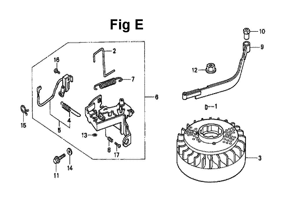 Fig-4 Diagram and Parts List for GXV160K1 Type A1T Honda Engine
