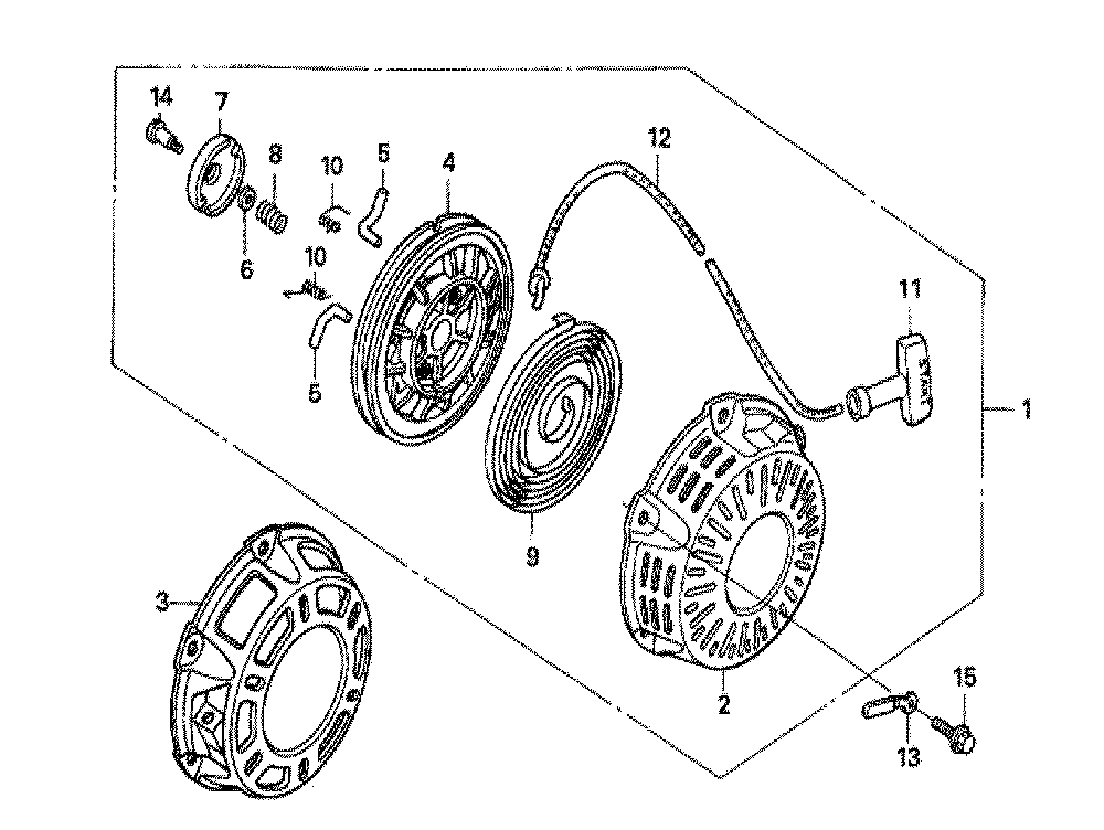Fig-0 Diagram and Parts List for GX160U1 Type ARC6 Honda Engine
