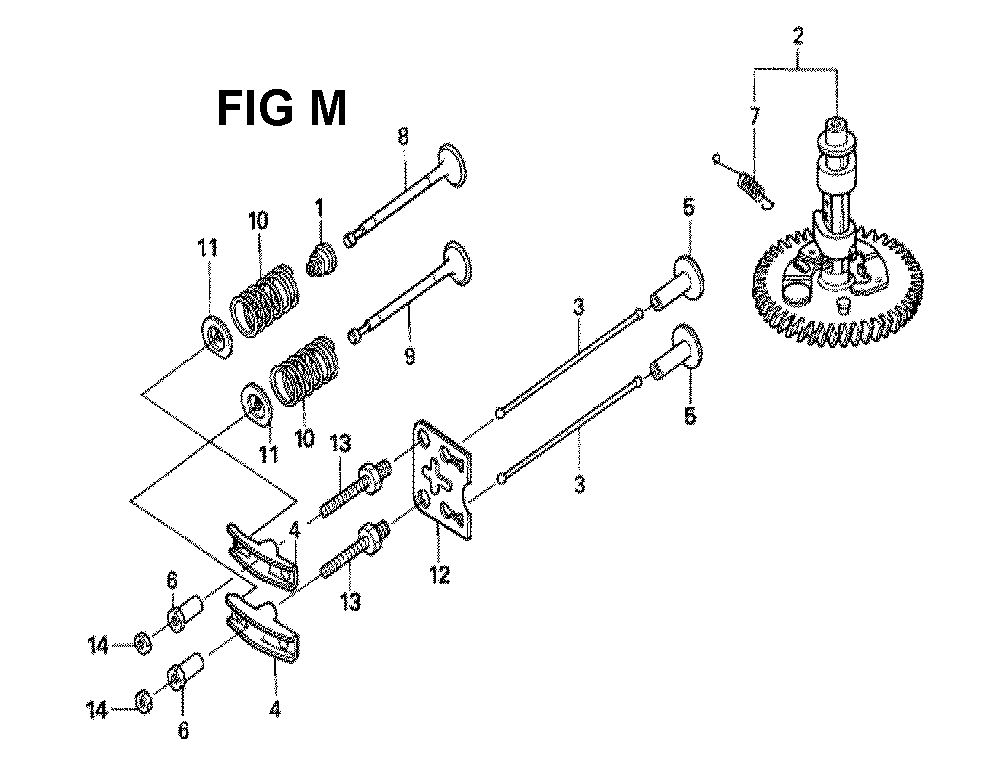 Fig-4 Diagram and Parts List for GXV160H2 Type SFE4 Honda Engine