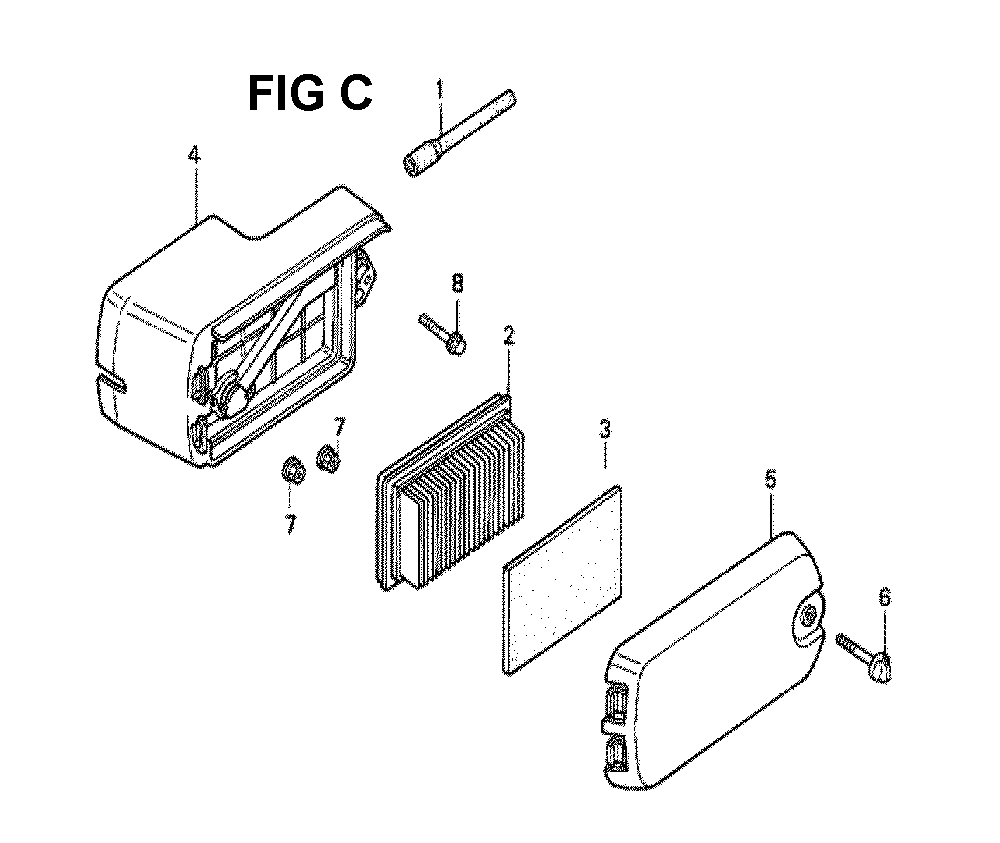 Fig-4 Diagram and Parts List for GXV140 Type N1SA Honda Engine