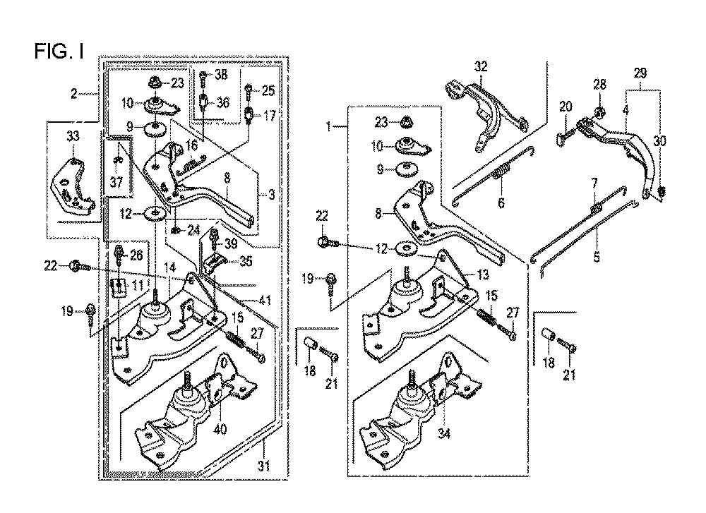 Fig-9 Diagram and Parts List for GX120T1 Type QX2 Honda Engine