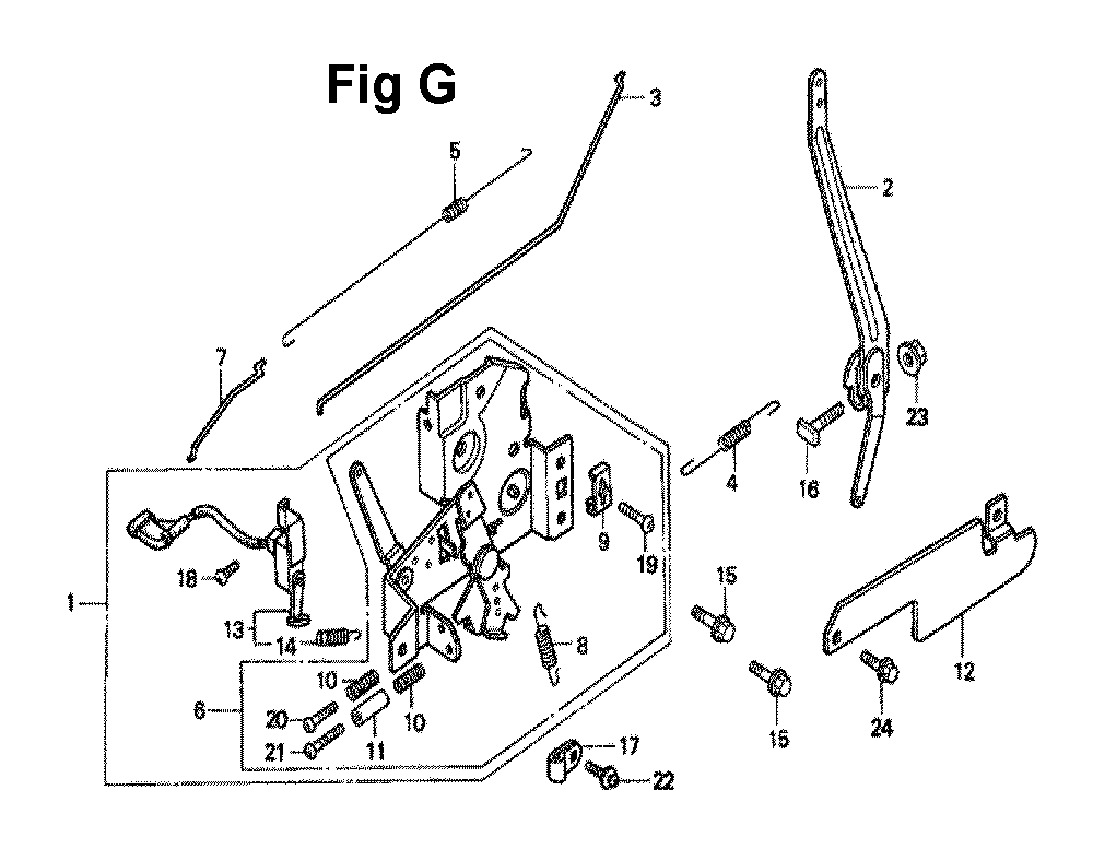 Fig-2 Diagram and Parts List for GXV140 Type A1Y Honda Engine