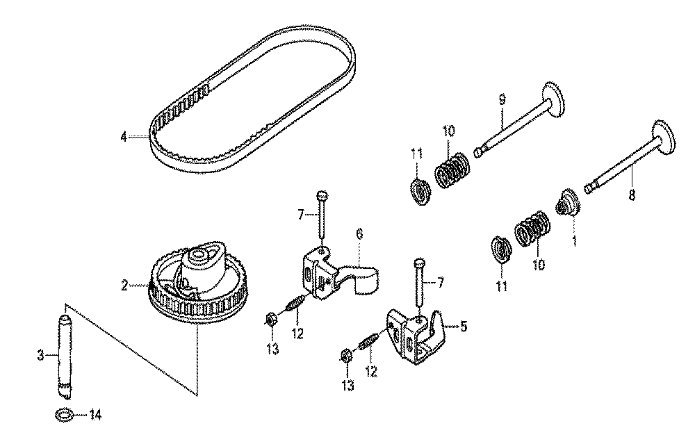 Fig-0 Diagram and Parts List for GCV190A Type R3A Honda Engine