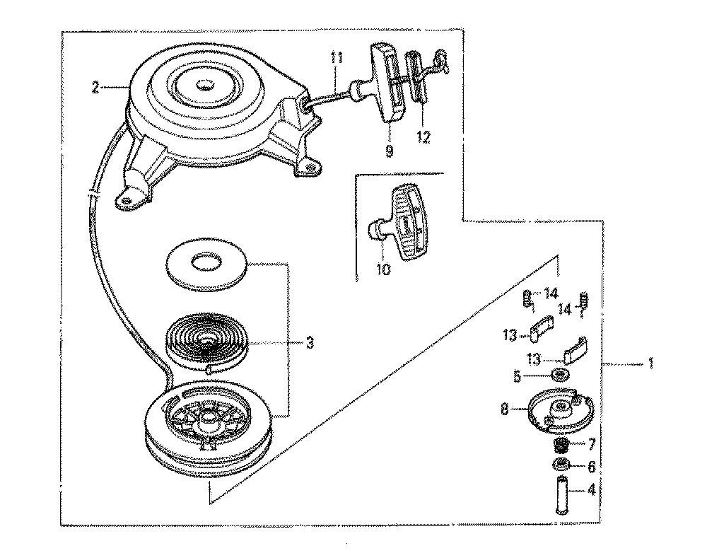 Fig-0 Diagram and Parts List for GXV140 Type N1GA Honda Engine
