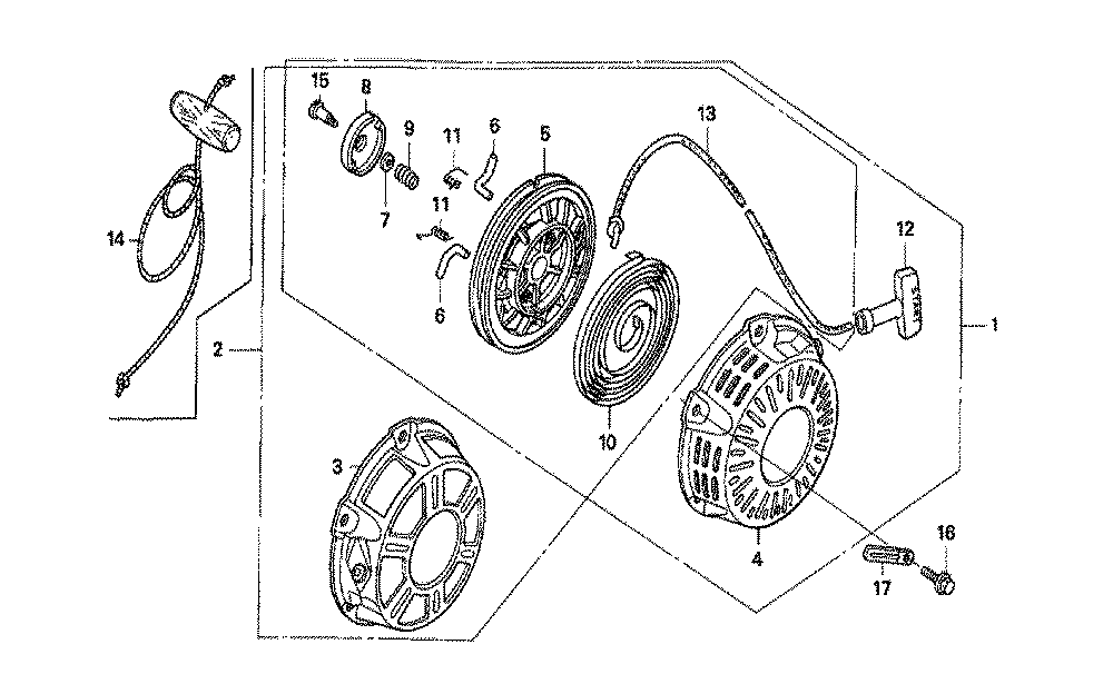 Fig-0 Diagram and Parts List for GX160K1 Type QNT Honda Engine
