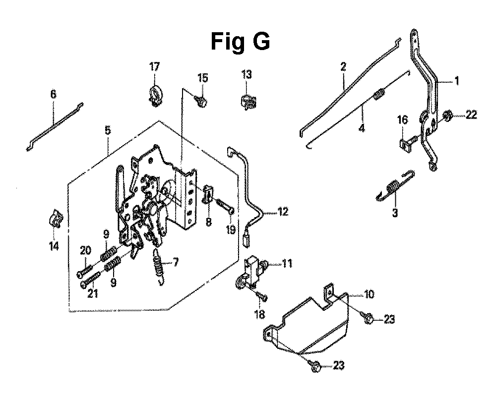 Fig-10 Diagram and Parts List for GXV160A1 Type A12 Honda Engine