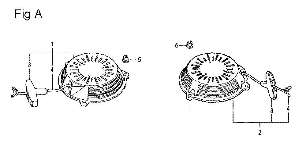 Fig-1 Diagram and Parts List for GCV160LA Type S3A Honda Engine