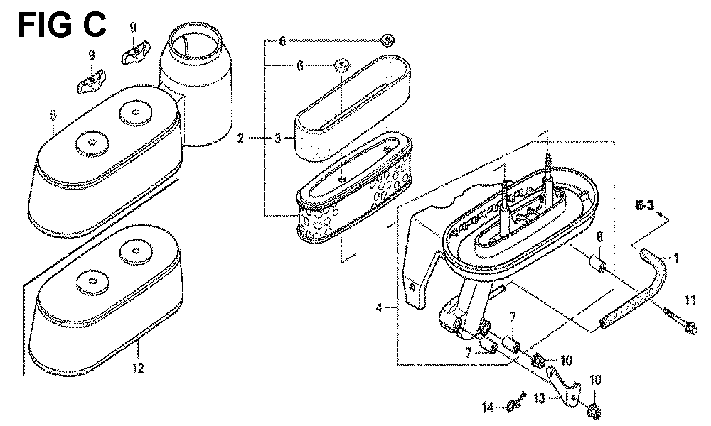 Fig-1 Diagram and Parts List for GXV160UH2 Type N1AB Honda Engine