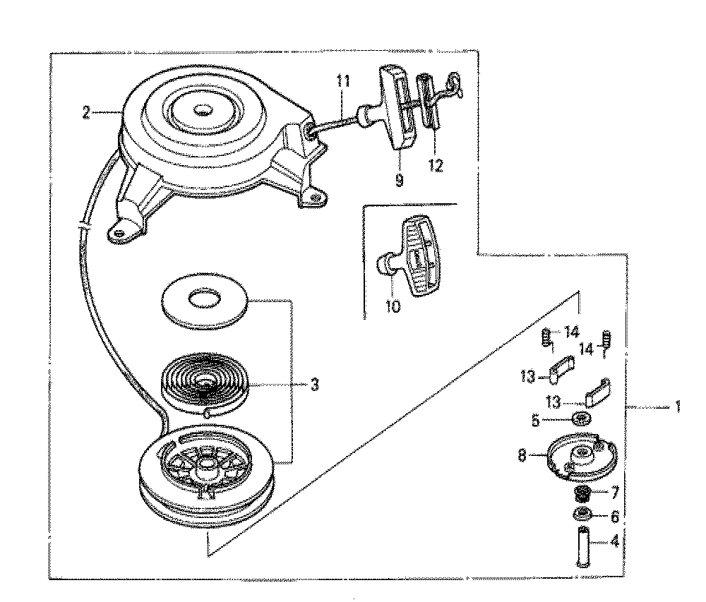 Fig-0 Diagram and Parts List for GXV140 Type N1H Honda Engine