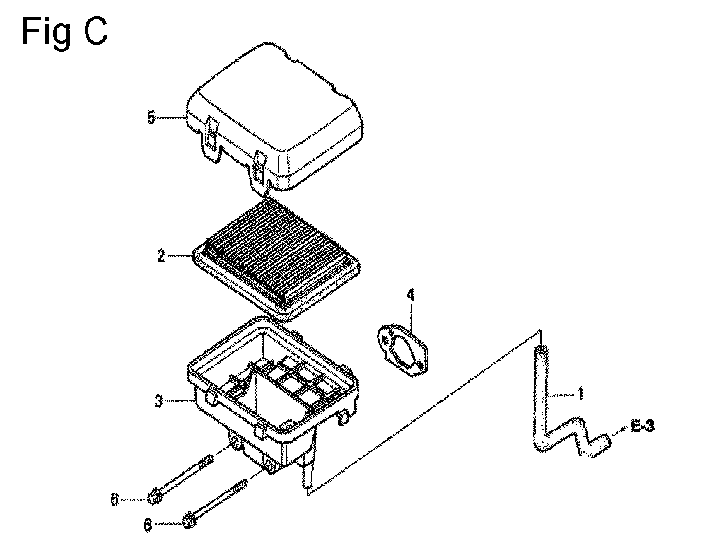 Fig-3 Diagram and Parts List for GC160 Type WHE Honda Engine