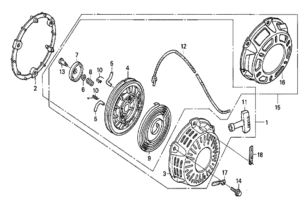 Fig-0 Diagram and Parts List for GX200 Type LAC Honda Engine