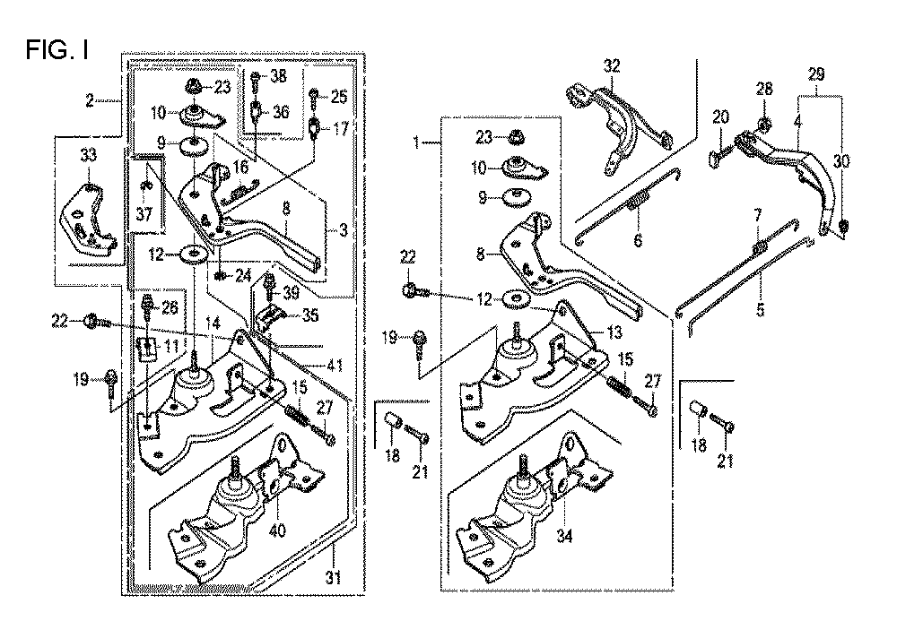Fig-9 Diagram and Parts List for GX120T1 Type QXBR Honda Engine